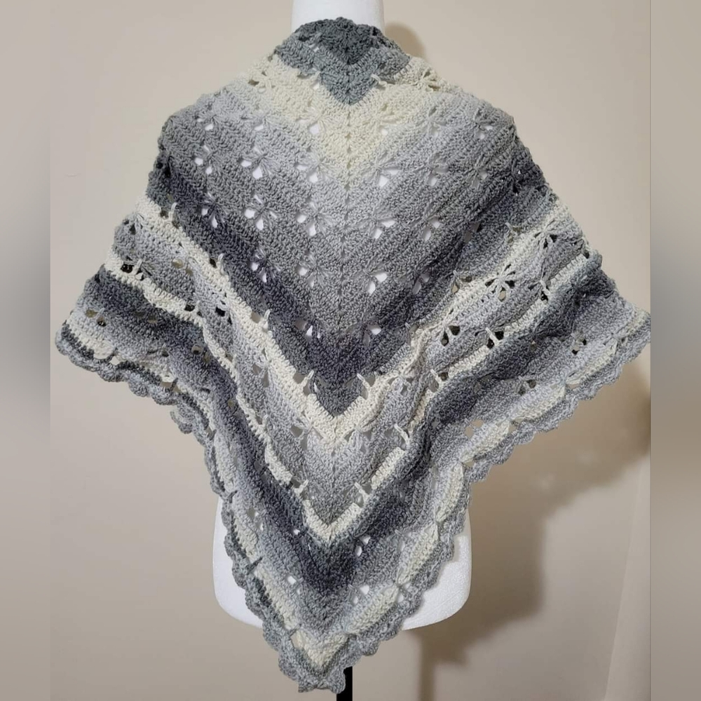 SOLD-Handmade Crochet Butterfly Shawl